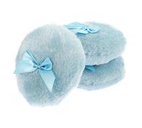 TOGEVAL 3pcs Powder Puff Soft Body Powder Applicator Bowknot Design for Cosmetic Use Compact and Travel-friendly for Loose