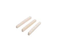 TOGEVAL 3pcs Pre-slotted Bone Guitar Nuts for Bass and Guitar Instruments Premium Bone Material with Best Tonal Link Accessory for Stringed Instrument Maintenance