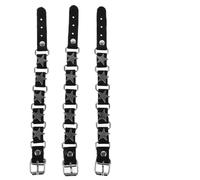 TOGEVAL 3pcs Punk Style Leather Bracelets for Men with Vintage Five-pointed Star Design, Retro Cool Wristbands Made of Leather and Alloy, for Everyday Wear and Formal Events