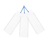 TOGEVAL 3pcs PVC 3X Magnifying Lens Sheet Multipurpose Handheld Magnifier with Ruler, Lightweight Pocket Size for Reading Menus, The Bible, Labels, and Small Texts at Home Serving as A