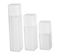 TOGEVAL 3pcs Refillable Travel Bottles Set 15ml 30ml 50ml Airless Vacuum Lotion Dispenser Containers for Shampoo Skincare Cosmetic Storage