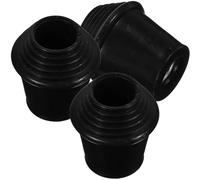 TOGEVAL 3pcs Rubber Drum Stand Feet Pads for Snare Drum Black Non-slip Replacement Parts Suitable for Percussion Instruments