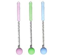 TOGEVAL 3Pcs Silicone Spring Massage Hammers for Back Neck Shoulder Acupressure Tapping Stick Body Muscle Relaxation Tool Suitable for Legs Arms Waist with Random Colors Random Color