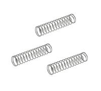 TOGEVAL 3pcs Silver Trumpet Button Springs Small Size Brass Instrument Replacement Parts for Trumpet Button Components and Brass Supplies