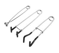 TOGEVAL 3pcs Stainless Steel Fish Lip Grabber Mouth Spreaders Hook Remover Claw Fishing Tool for Saltwater and Freshwater Anglers Versatile Use Fish Jaw Grippers