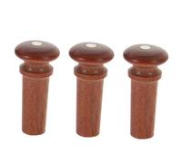 TOGEVAL 3pcs Violin Tail Endpin Set Rosewood Replacement Endpins Includes Tailpiece and Chinrest Pegs Sturdy Wood Construction