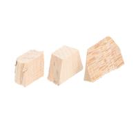 TOGEVAL 3pcs Wooden Violin Bow Plug Replacement for Violin Cello Bow Accessories