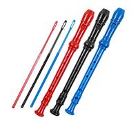 TOGEVAL 3sets Boy Girl Clarinet Lightweight Abs Wind Instrument for Beginners Includes Storage Bag Easy to Clean for Boy Girl Music Practice Colors Red Black Blue