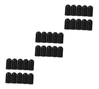 TOGEVAL 3sets Drum Stick Protectors Cover Silicone Drumstick Silent Tips Mute Drum Stick Mallet Covers for Easy Practice 10pcs*3