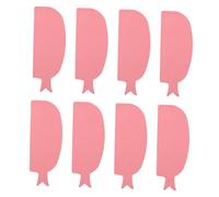 TOGEVAL 4 Pairs Candy Color Silicone Eyelash Lift Pads Fish Shaped Lash Shields for Perming and Curling Ergonomic Reusable Lash Tools for All Eye Shapes Lightweight Makeup Accessories for