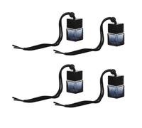 TOGEVAL 4 Pieces Car Hanging Diffuser Bottles 8ML Refillable Gradient Black Empty Car Air Freshener Liquid Holder Perfume Oil Diffuser for Vehicle Decoration