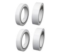 TOGEVAL 4 Rolls High Adhesion Double Sided Tape Self Adhesive Craft Sticky Tape for Office and Home Use Easy Tear No Residue Strong Mounting for Carpets and DIY Projects