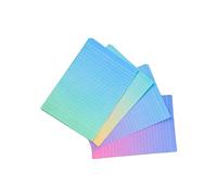 TOGEVAL 4 Sets Creative Gradient Stationery Envelope Set with Letter Paper Mixed Colors Eco Friendly Smooth Writing Paper and Envelopes for Party Invitations Notes and Festive