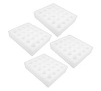 TOGEVAL 4 Sets Thickened Egg Tray Reusable Protective Carrier for Shipping Eggs for Logistics and Home Storage