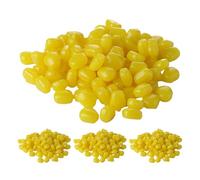 TOGEVAL 400pcs Fadeproof Floating Fake Corn Soft Baits for Carp Fishing Vibrant Color Retention Artificial Fish Lures Efficient Hooking Success Freshwater Bait for Catfish and Anglers