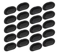 TOGEVAL 40pcs Black Eva Glasses Nose Pads for Plastic and Plate Optical Frames, Anti-Slip and Comfortable Eyeglass Nose Cushions, for Repairing Thin Pads Glasses and Sunglasses