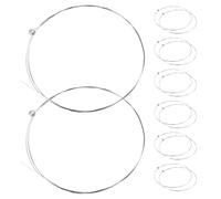 TOGEVAL 40pcs Electric Guitar Steel Strings for Acoustic Folk Guitar Accessories High Tension Replacement Strings with Precise Tuning for Daily Practice and Live Performances