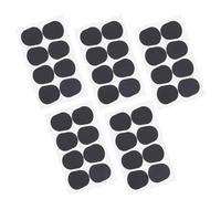 TOGEVAL 40pcs Mouthpiece Tooth Pad Sax Mouthpiece Tooth Guard Cushion Black