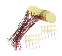 TOGEVAL 40pcs Piezo Discs Piezo Trigger Buzzer for Guitar Music Instrument Sounder Sensor Discs Leads