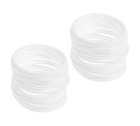 TOGEVAL 40pcs Plastic Wreath Rings Craft Supplies Plastic Hoop Wreath Dreamcatcher Accessories Dreamcatcher Supplies Craft Rings Circle Floral Hoop White