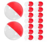 TOGEVAL 40pcs Red and White Half-Color Plastic Empty Round Gumball Vending Machine 70mm Fillable Balls for Party Favors, DIY Craft Supplies, and Prize Containers