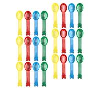 TOGEVAL 40pcs Small Animal Litter Scoops with Ergonomic Grip Multi-color Hamster Sand Sifters for Cage Cleaning Gardening Trowels Reptile Substrate Hedgehog Waste Removal Tools