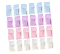 TOGEVAL 40Pcs Transparent Photo Card Sleeves Top-Open Small Display Envelopes in White Pink Purple Material Friction-Resistant Protective Covers for Photo and Game Cards Easy to Clean and