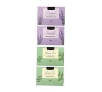 TOGEVAL 4Boxes Oil Absorbing Papers with Lavender Green Tea Fragrance Facial Oil Blotting Tissues for Oily Skin Care Portable Natural Absorption Sheets for Home Gym Office Use
