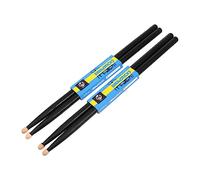 TOGEVAL 4pcs 5a Black Maple Drumsticks Wood Percussion Instrument Sticks for Drummers Simple Design Sturdy Drum Sticks Set for Music Practice and Performances