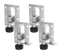 TOGEVAL 4pcs Adjustable Furniture Leg Levelers with Threaded Screw, Small Size Anti-slip Leveling Feet for Cabinets, Workbench, and Tables - Heavy Duty Load Bearing Furniture Accessories