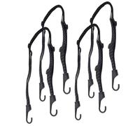 TOGEVAL 4pcs Adjustable Nylon Cord Straps with Hooks for Bike Motorcycle Luggage Heavy Duty Elastic Tie Down Ropes for Secure Cargo Transport and Outdoor Cycling Storage