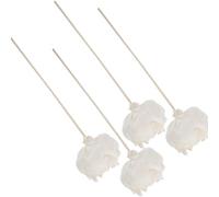 TOGEVAL 4pcs Aromatherapy Flower Diffuser Reeds for Essential Oils Natural Dried Flower Aroma Accessories Safe and Versatile Home Fragrance Decoration