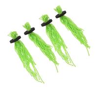 TOGEVAL 4pcs Artificial Spawning Grass Egg Collection Tools Floating Cotton Thread Fish Egg Grabber for Aquarium Breeding Tank Hatchery Accessories