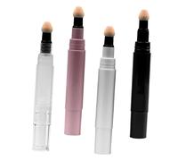 TOGEVAL 4pcs Blush Refill Pen Small Empty Makeup Tube Twist Dispenser Bottle for Liquid Foundation for Travel Blusher Application
