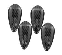 TOGEVAL 4pcs Car Antenna Shark Fin Cover Plastic Roof Protector with Aerodynamic Design for Enhanced Signal Strength and Vehicle Decoration