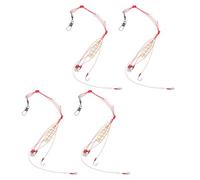 TOGEVAL 4pcs Carp Fishing Bait Cage Feeder with Innovative Spring Retention Portable Fishing Feeder Basket Trap Holder for Freshwater Angling Secure Casting Travel-friendly Compact Design