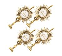 TOGEVAL 4pcs Catholic Brooch Religious Holy Chalice Tie Pin Classic Zinc Alloy Lightweight Easy to Pair Suitable for Family and Friends Daily Wear 1.57x0.98x0.39in