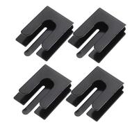 TOGEVAL 4pcs Cb Mic Holder Hanger Clip for Car Radio Durable Microphone Mount Compatible Speaker Mics Two-radio Clip for Car Home Office Use