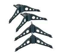 TOGEVAL 4pcs Christmas Tree Base Holder Removable Green Xmas Tree Stand for Stable Pole Support Rack for Home Holiday Decorations