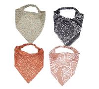 TOGEVAL 4pcs Decorative Hair Scarves Women Simple Elastic Head Wrap Random Style