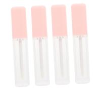 TOGEVAL 4pcs DIY Lip Gloss Bottles Lip Gloss Empty Bottles Tube Balm Containers Subpackaging Tube