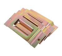 TOGEVAL 4pcs E-track Rail Plates for Truck Bed Tie down Anchors, Single Slot Replacement E Track Slots for Trailer and Pickup, Heavy Duty Truck Tie down Anchor Accessories for Cargo