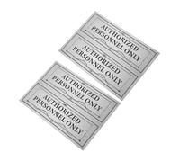 TOGEVAL 4pcs Employee Only PVC Staff Access Signs for Office Doors and Public Areas Bold Minimalist Design for Workplace and Restaurant Use Easy to Apply and Remove
