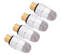 TOGEVAL 4pcs External Thread Capacitive Stylus Pen Tips Conductive Fabric Replacement for Touch Screen Devices Silver Fiber Mesh for Accurate Input Smartphones and Tablets
