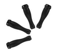 TOGEVAL 4pcs Fireplace Door Handle Replacement Set Heavy Duty Black Plastic Pull Handles for Wood Stove, Oven and Boiler Doors, Fireplace Accessory Parts 3.94" X 1.1" for Heating