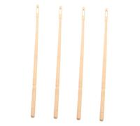 TOGEVAL 4pcs Flute Cleaning Stick Clarinet Cleaning Supplies Flute Cleaner Maintenance Kit Care Tool Accessories Khaki Maple