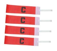 TOGEVAL 4Pcs Football Captain Armband Wear Soccer Team Leader Bands for Football Rugby Basketball Ice Hockey Sports