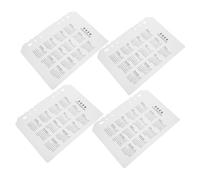 TOGEVAL 4pcs Frosted Plastic Partition Board A5 Planner Inserts Clear Binder Dividers Frosted Calendar Binder Calendar Inserts Office 6-hole Punched Dividers Transparent