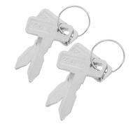 TOGEVAL 4PCS Golf Cart Key Replacement Compatible with Club Car Electric Ignition Switches Copper Golf Cart Accessories with Antiloss Keychain for Players