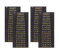 TOGEVAL 4Pcs Guitar Fretboard Stickers for Beginners - Note Decals and Scale Markers for Electric Acoustic Guitar Practice, Fingerboard Guide Labels for Chords and Scales